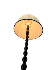 Art Deco Batik Floor Lamp by Hans Steinpatz, Dutch Design, 1920s
